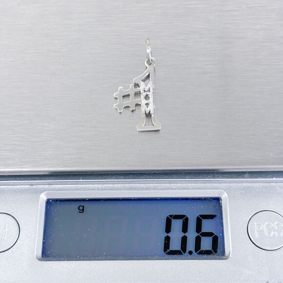 Vintage Beau Sterling Silver 925 "#1 Mom" Pendant - Picture 5 of 6